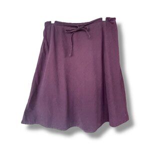 Flax Micro-Cord Bias Skirt